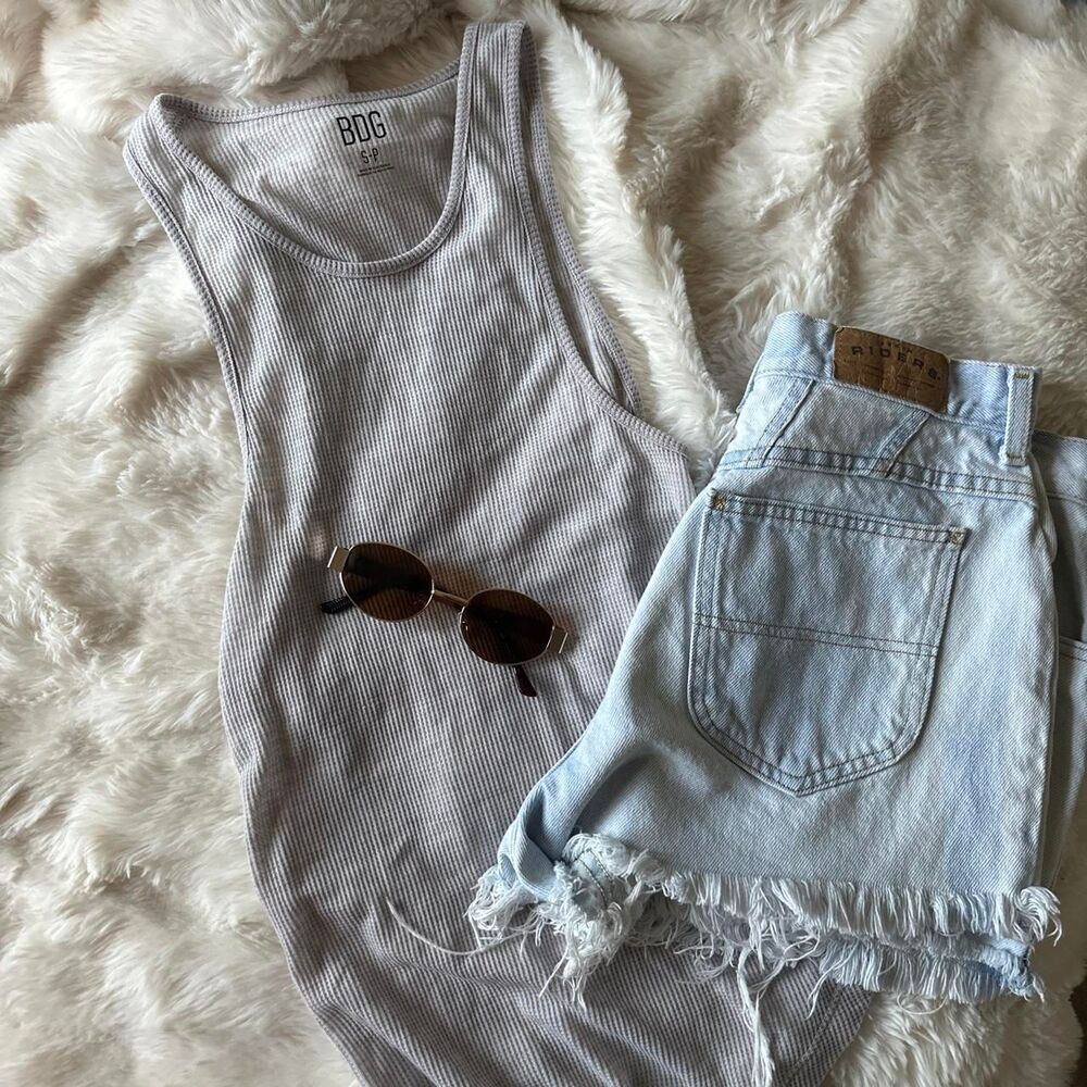 Bdg Women's Blue Gray Tank